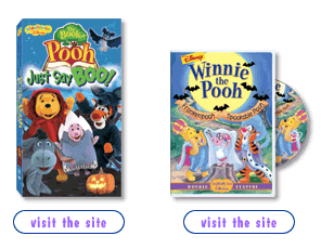 disney dvd and video newsletter -- halloween with pooh and friends