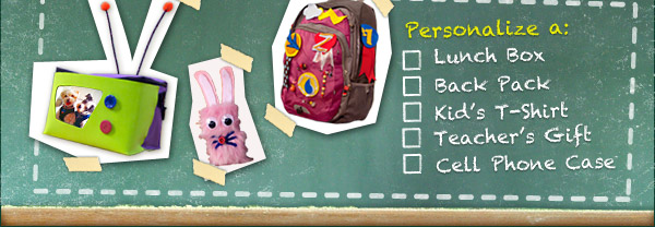 Personalize your kid's school gear