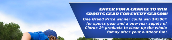 Enter for a chance to win SPORTS gear for every season!