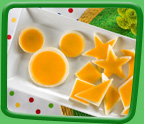 Mickey Cheese & Fruit Plates